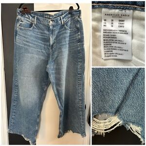 American Eagle Women’s 20 short Wide Leg Baggy Jeans NWOT
